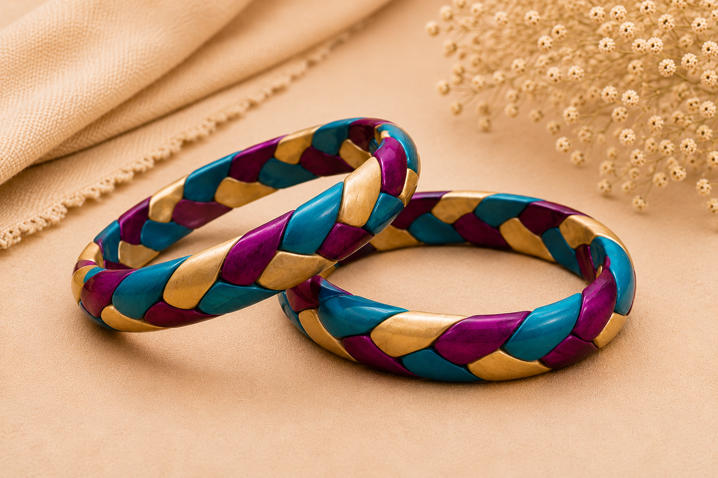 Royal Azure Lac Bangles