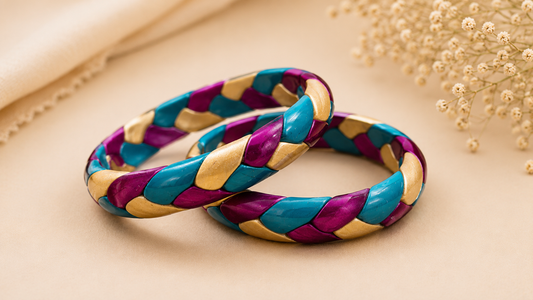 Royal Azure Lac Bangles