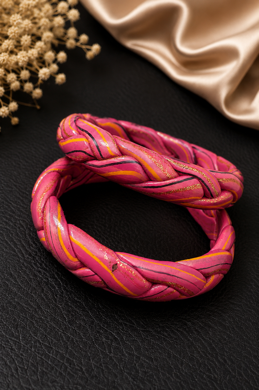 Gulnaar Twisted Lac Bangle Set