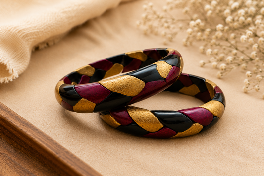 Royal Mosaic Lac Bangles