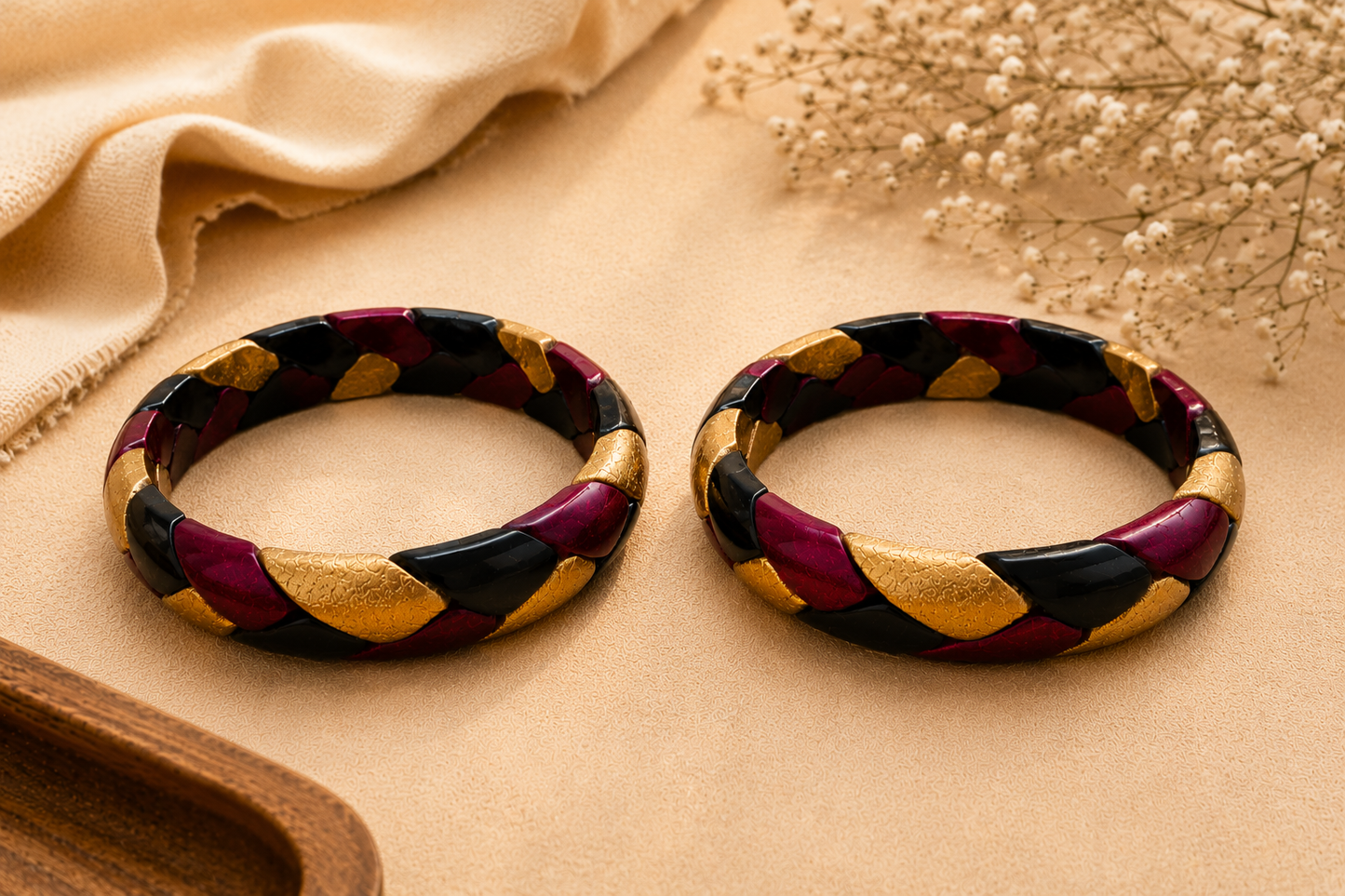 Royal Mosaic Lac Bangles