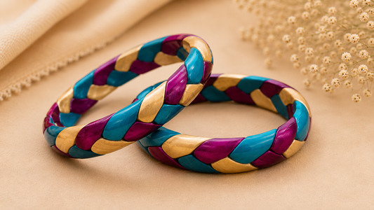 Royal Azure Lac Bangles