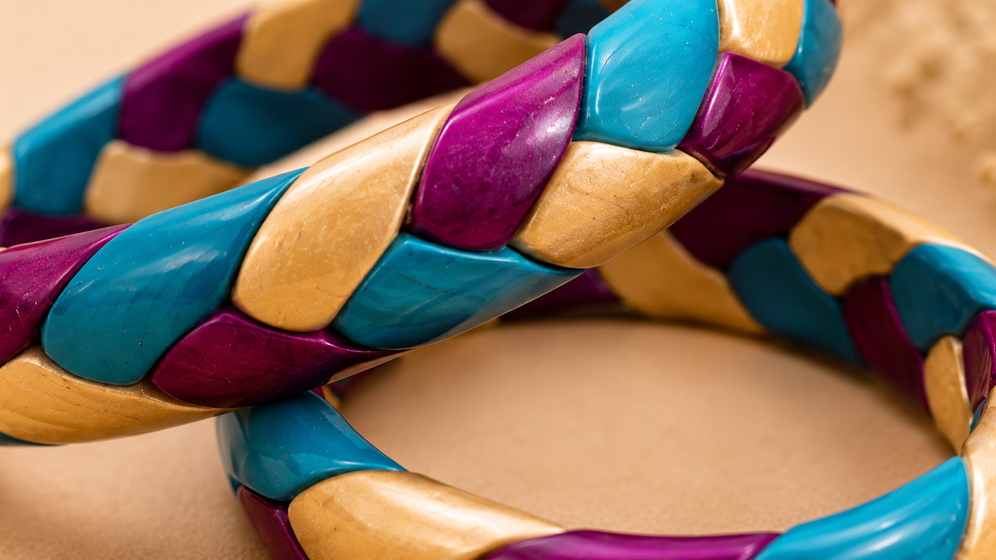Royal Azure Lac Bangles