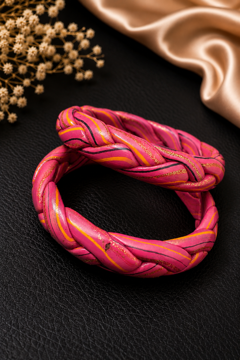 Gulnaar Twisted Lac Bangle Set